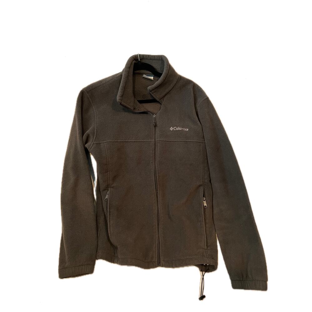 Columbia ZIp Up Black Fleece Mens L